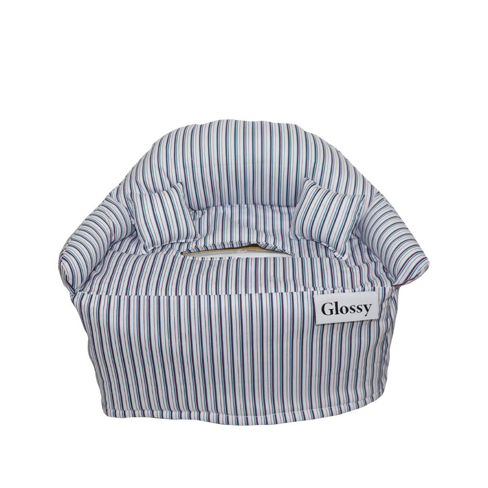 Stripe sofa tissue cover(white) (order made)
