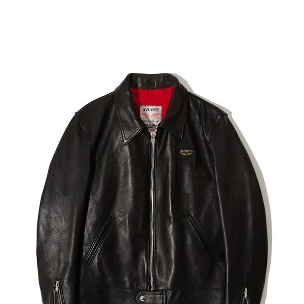 60 Corsair Jacket / Regular Fit / Red Cotton/ Black