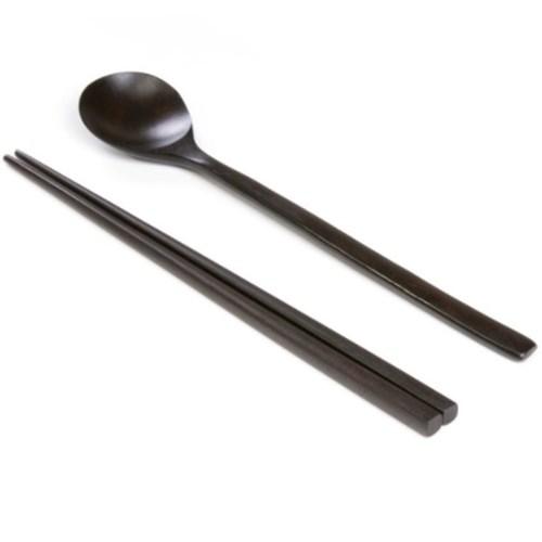 홈트리 자연옻칠 대추나무 궁중 수저세트