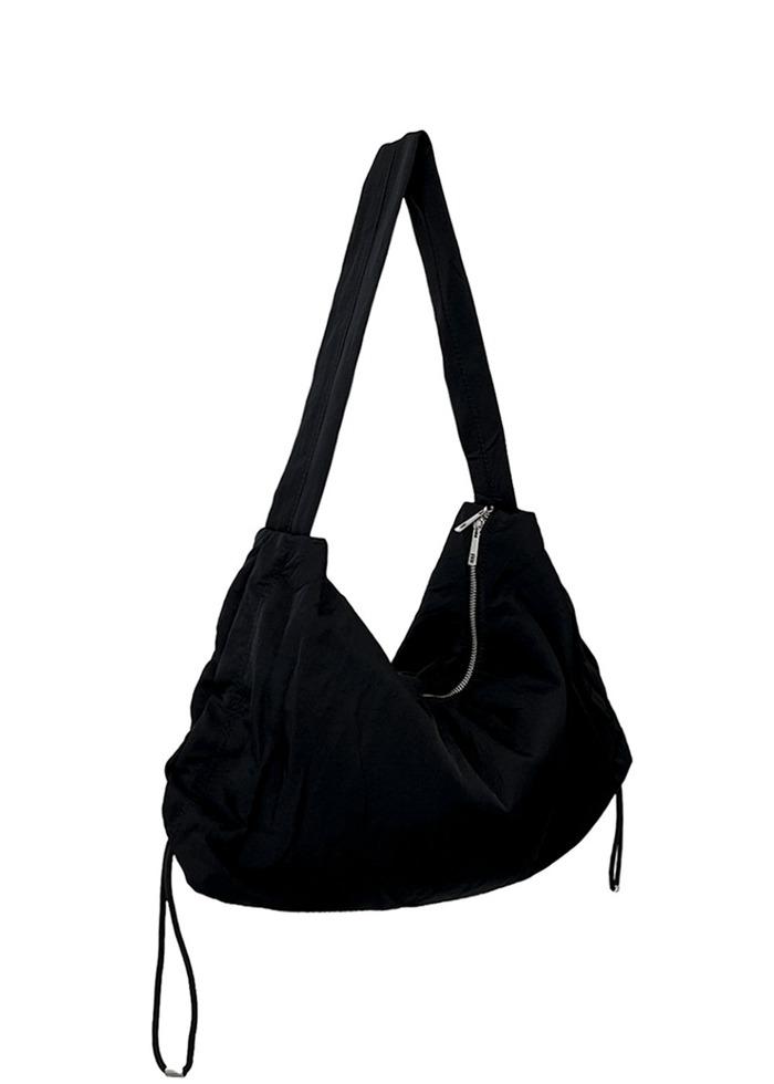 NO.216 BLACK UBUD STRING HOBO BAG