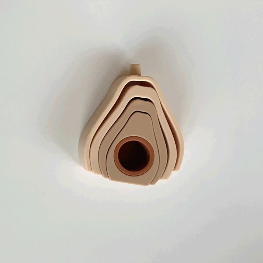 [Briller x Avokido] Beige Avocado 실리콘 스태커