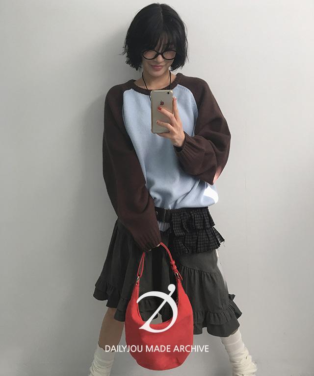 데일리쥬 [단독][MADE] 블랑카 오버핏 나그랑 니트 (공용)