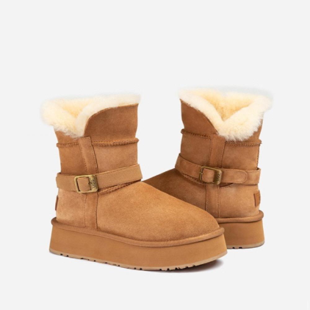OZWEAR UGG 오즈웨어 클래식 플랫폼 버클 미니 부츠 5CM