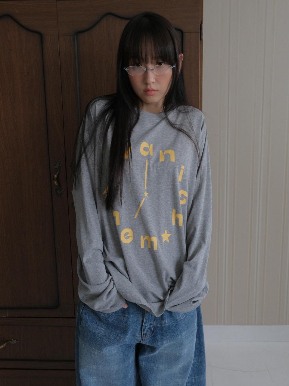 Watch long sleeve tee_melange gray