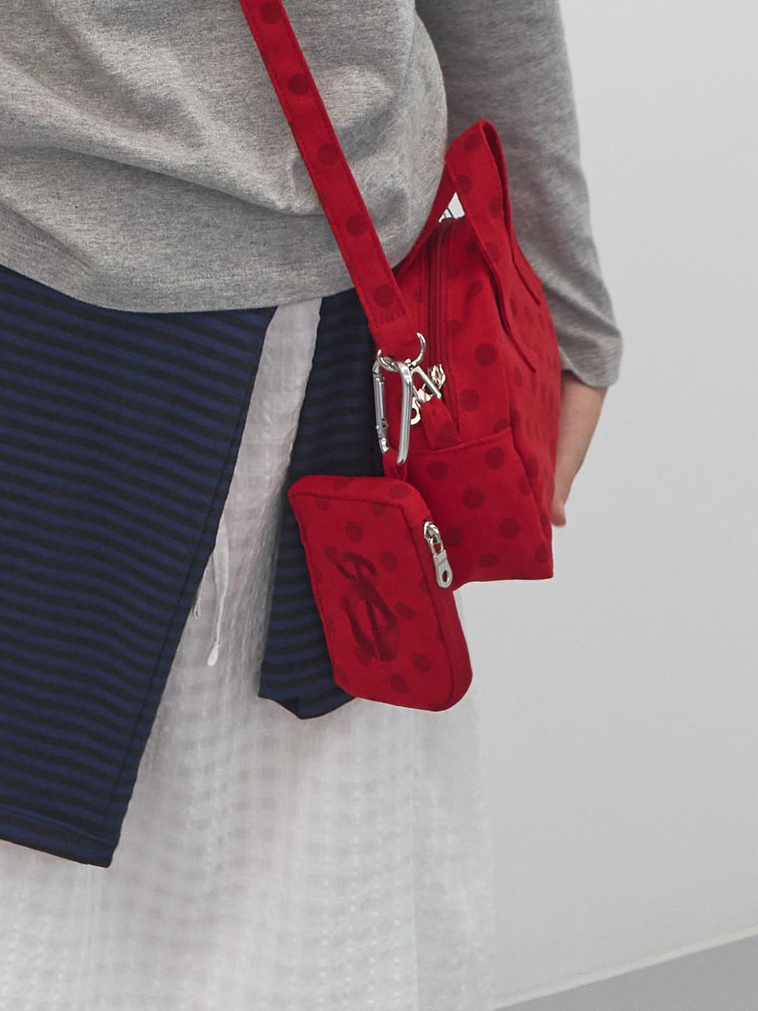 더블 로고 도트 월렛 (Red)