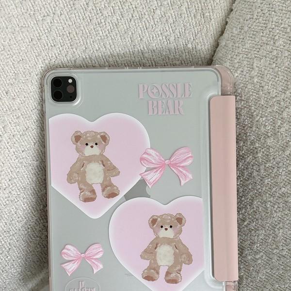 [아이패드 케이스] LOVE & POSSLE BEAR IPAD CASE