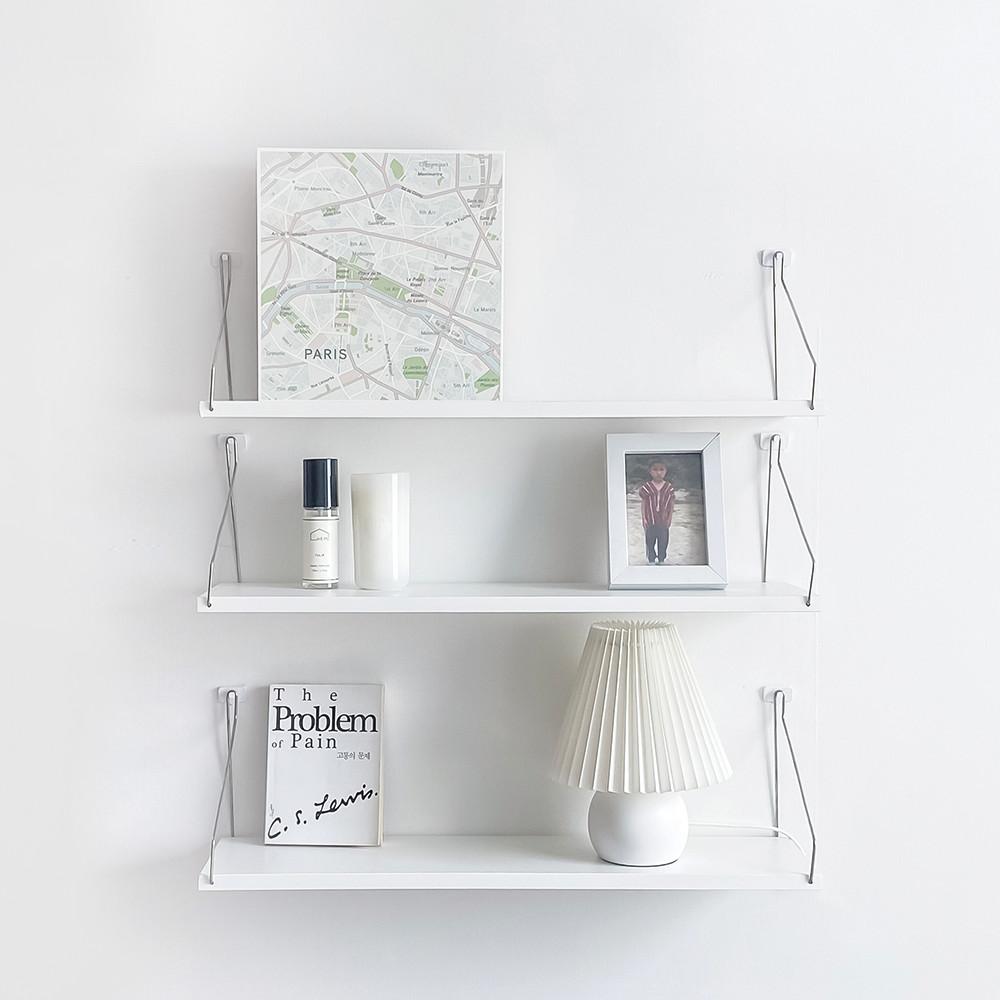 포엠홈 루네스 못없이 벽에붙이는 폭좁은 꼭꼬핀벽선반 벽장식 월마운트 가방진열장