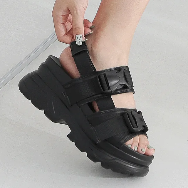 [당일출고]어글리 스트랩 플랫폼 통굽 샌들 L-10729/9241