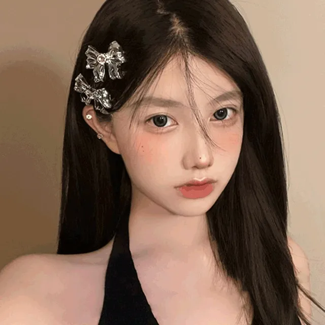 [에스파 카리나 착용] 메탈 리본핀 세트 (2개)