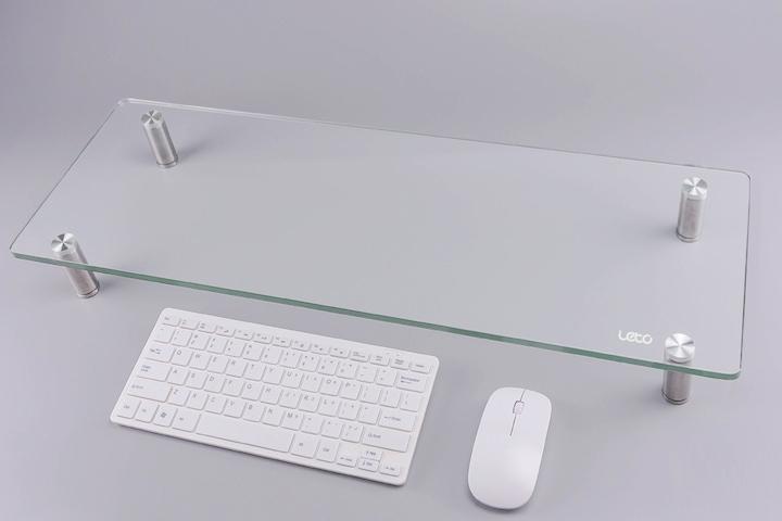 강화유리 모니터 받침대 LMS-G06 55*25*9cm