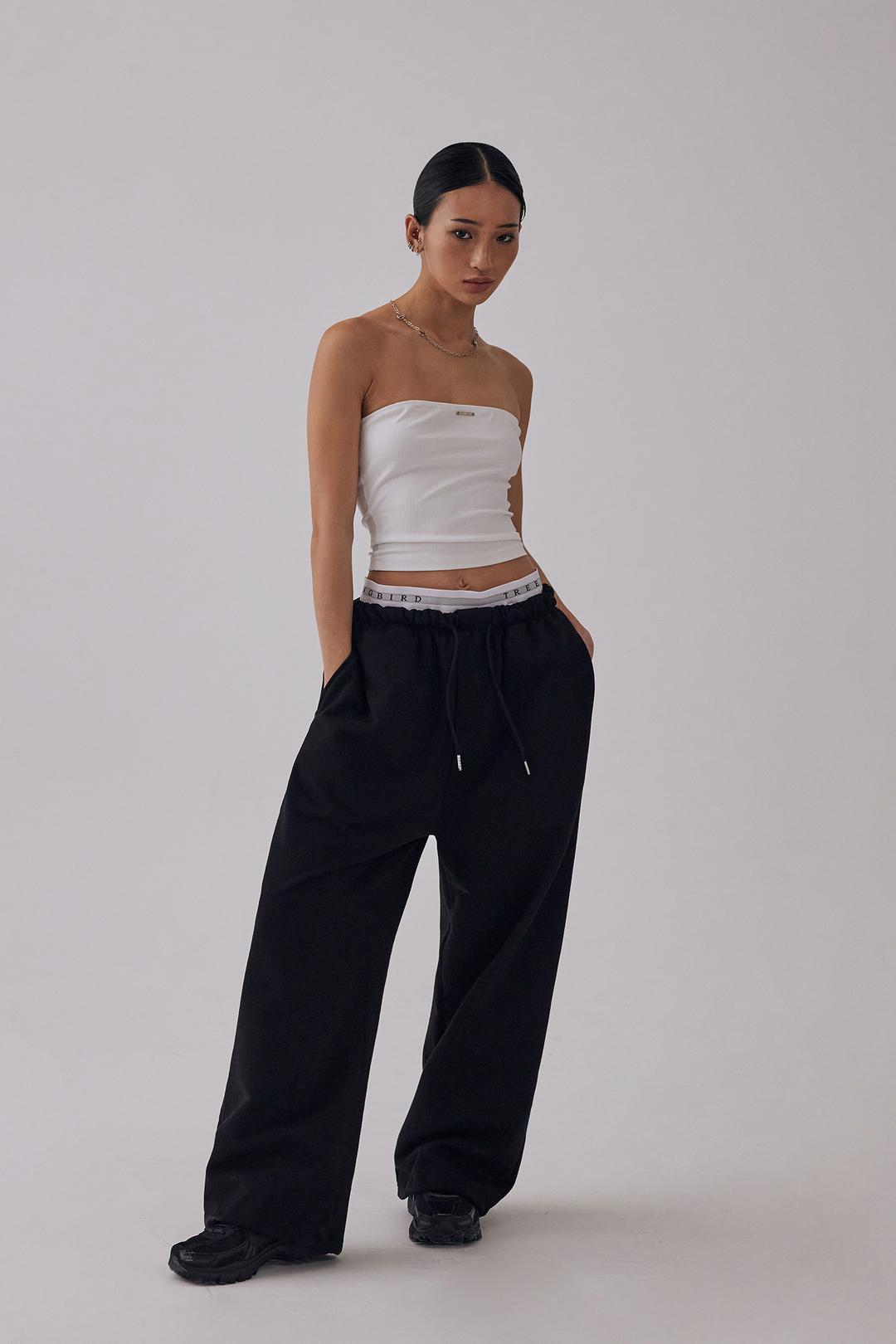 TMB Square Logo Sweat Pants [ Black ]