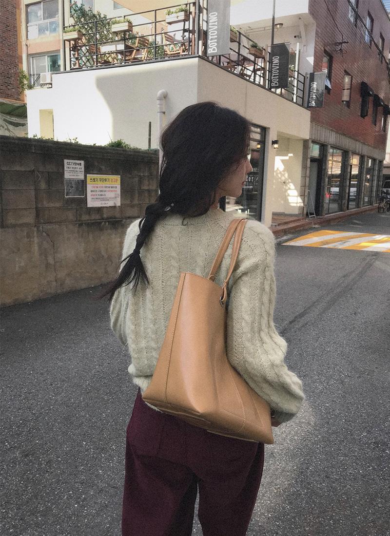 Matcha Latte cable knit [mint]