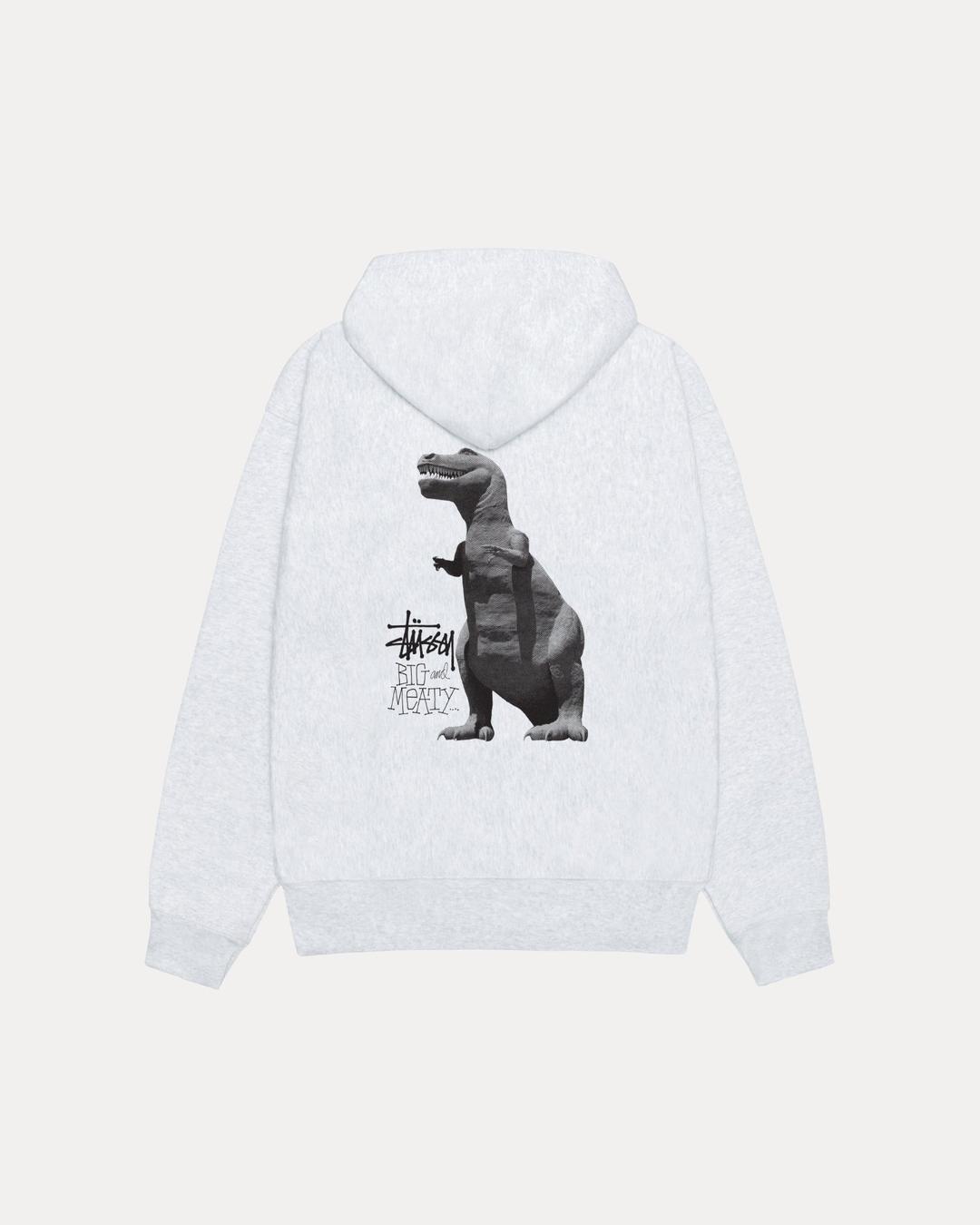 BIG & MEATY ZIP HOODIE - Ash Heather / L