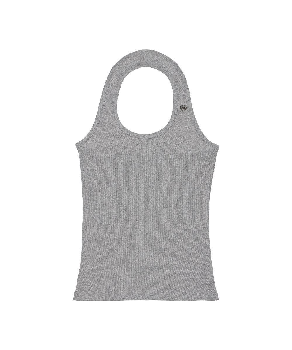 Soft Halter Sleeveless [Gray]