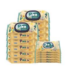 스프링클 푸티슈 원터치캡 70gsm 비데물티슈 60매 x 10p + 휴대용 10매 x 5p 세트