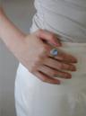 Blue cameo ring