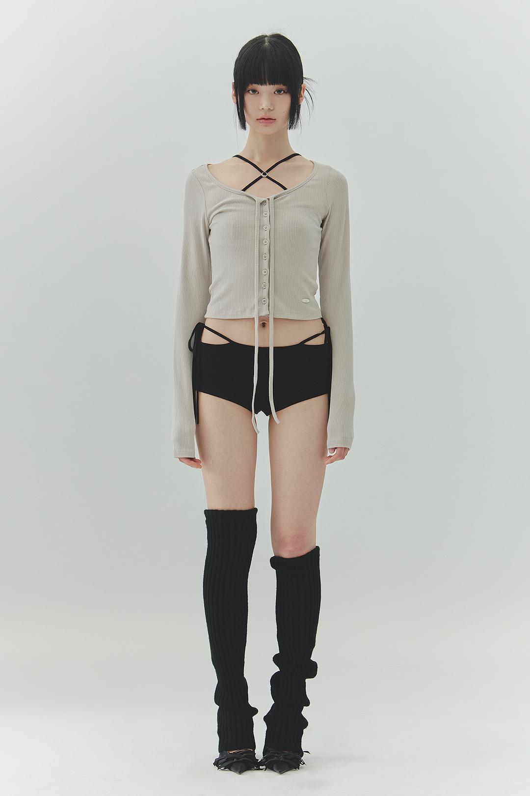 LOWER CARDIGAN beige