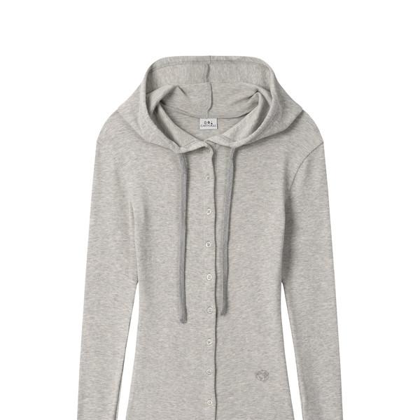 [5/8 예약발송] HOODIE WARMER CARDIGAN (LIGHT-GRAY)
