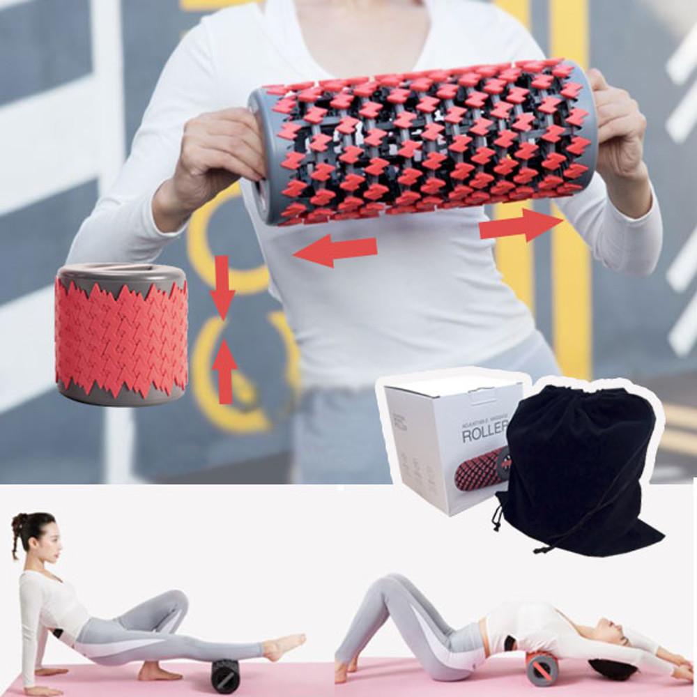 3D 접이식 폼롤러 길이조절 트랜스포머 휴대용 근육이완 마사지 필라테스