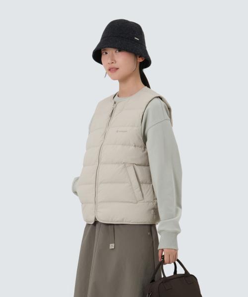 랜드 여성 경량 다운베스트 (S25WWGDV61) Light Beige