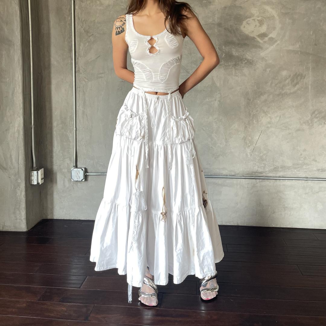 Chunky Pocket Maxi Skirt - S