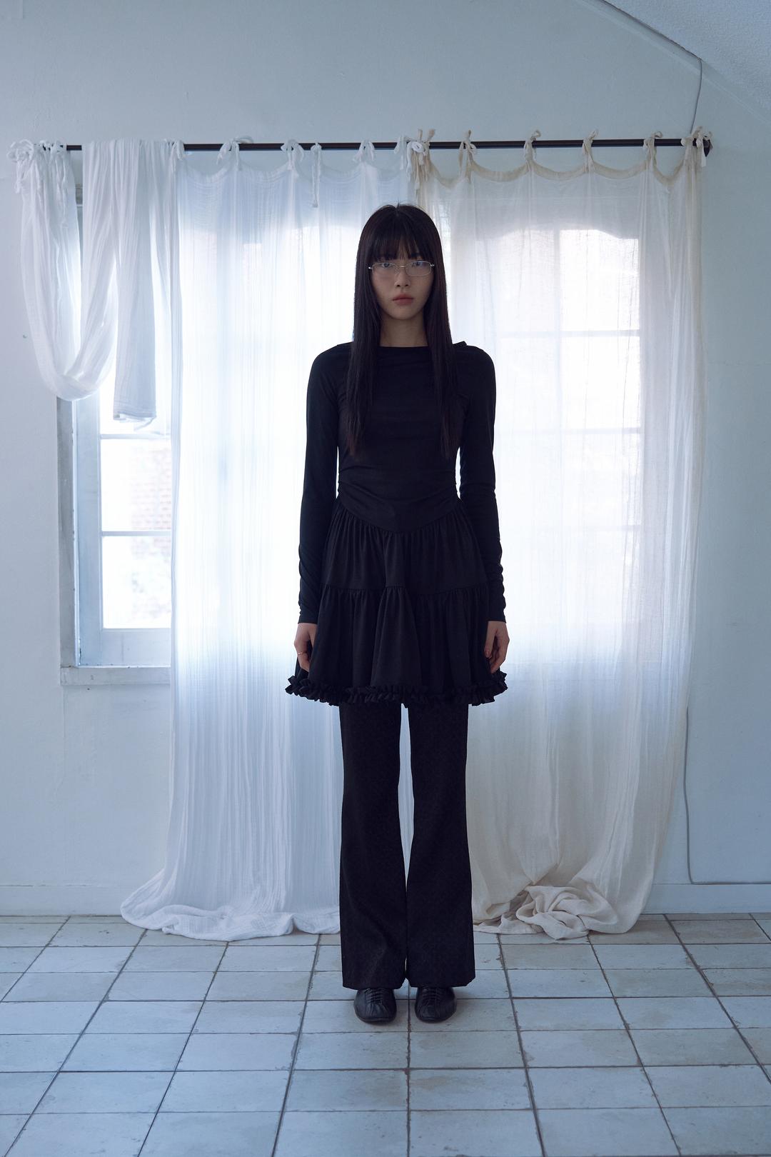 tutu jersey dress_black