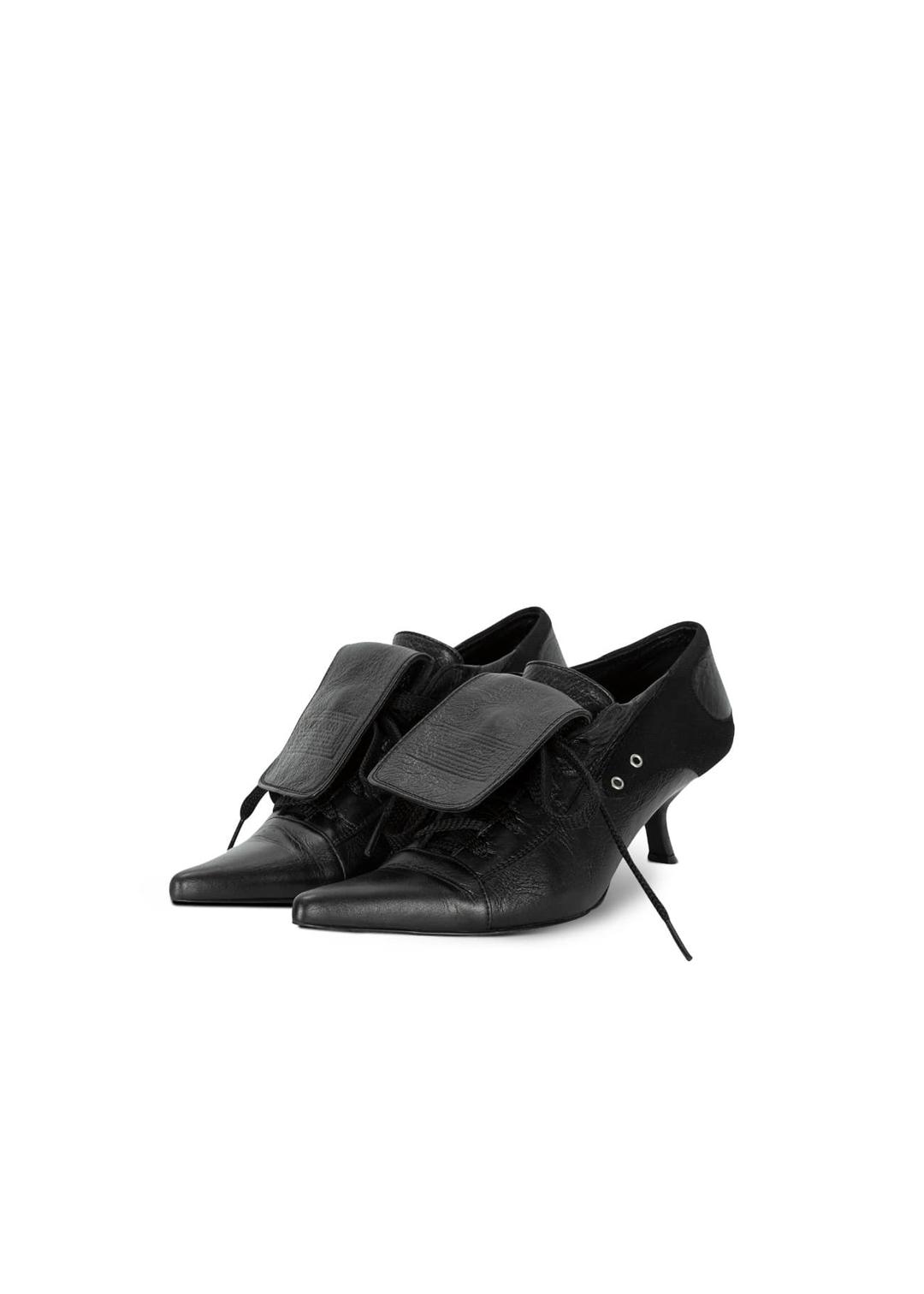 SNEAKER STILETTO HEELS, BLACK
