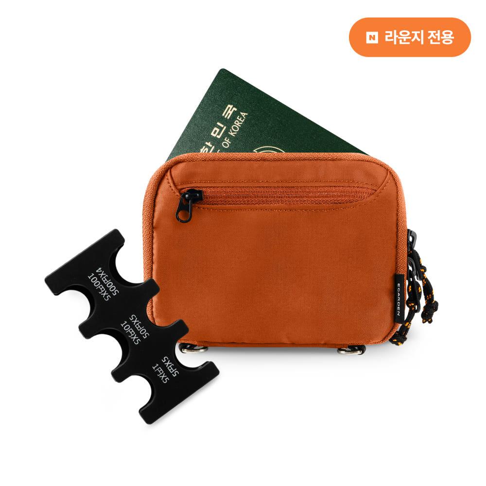 [라운지전용] 일본여행 지갑 트래블러 월렛 패스포트 나일론 카드 일본 엔화 동전 케이스 포함