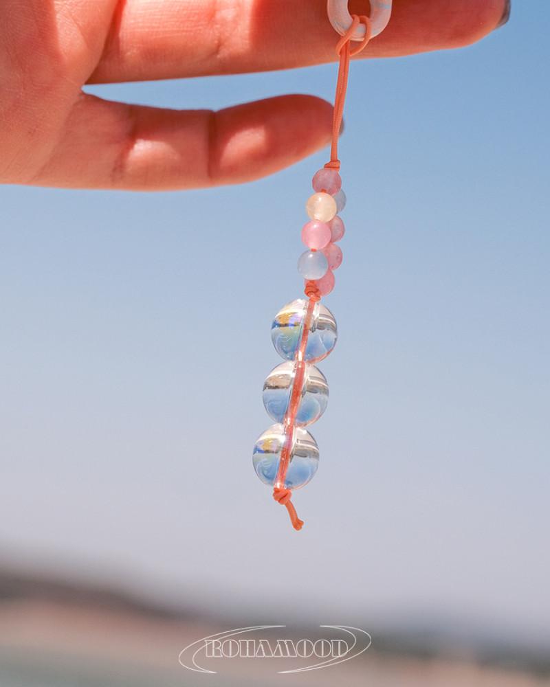 로하무드 Bubble keyring 비눗방울 천연 원석 키링 유니크 선물