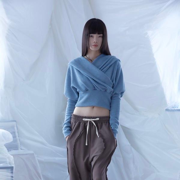 Wave line Sweatpants(brown)