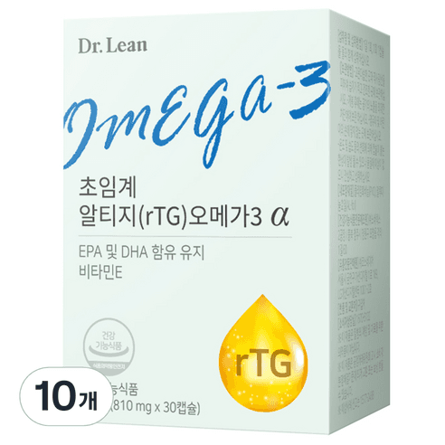 닥터린 초임계 알티지 오메가3 알파, 30정, 10개 - 오메가369 | 쿠팡