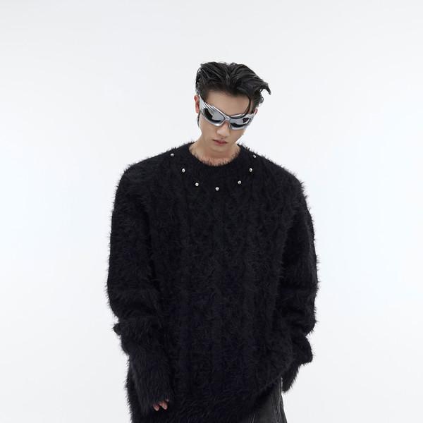 Elixirium Stud-ball  Fur Knitwear (6color) / 10차 리오더
