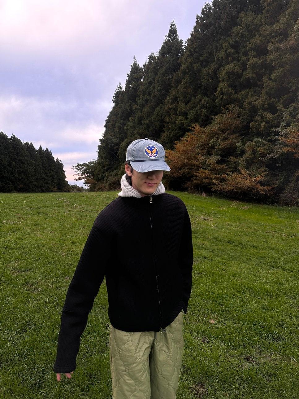 Se rib over zipup knit jk