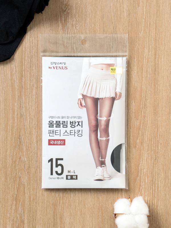 신영 by 비너스 올 풀림 방지 팬티 스타킹 블랙 15D