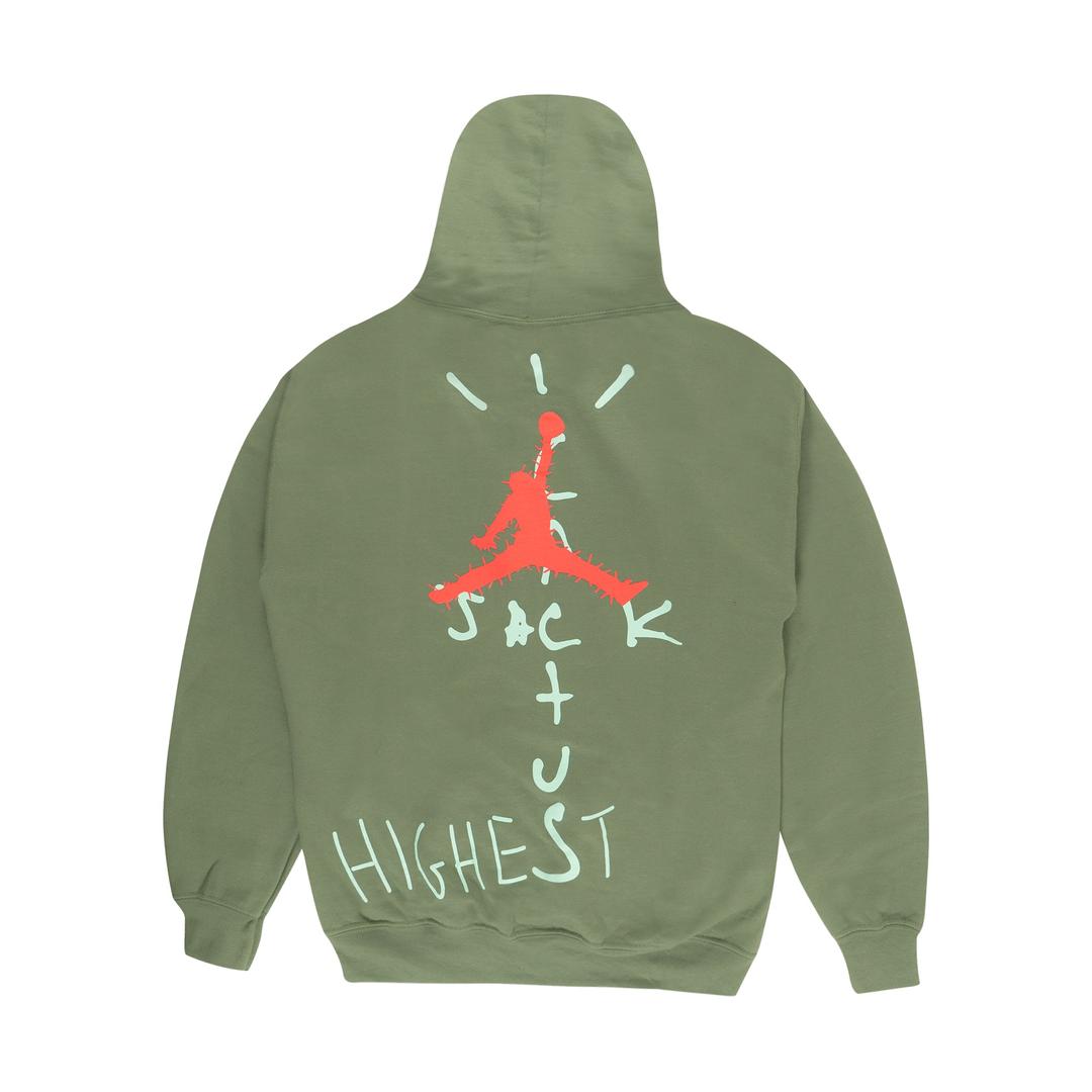 Travis Scott Jordan Cactus Jack Highest Hoodie Olive - S