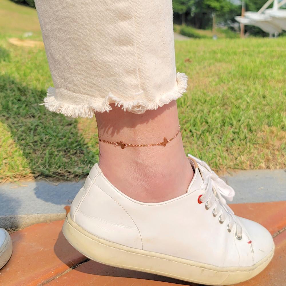 위안부 기부 후원 소망나비 써지컬 체인 발찌