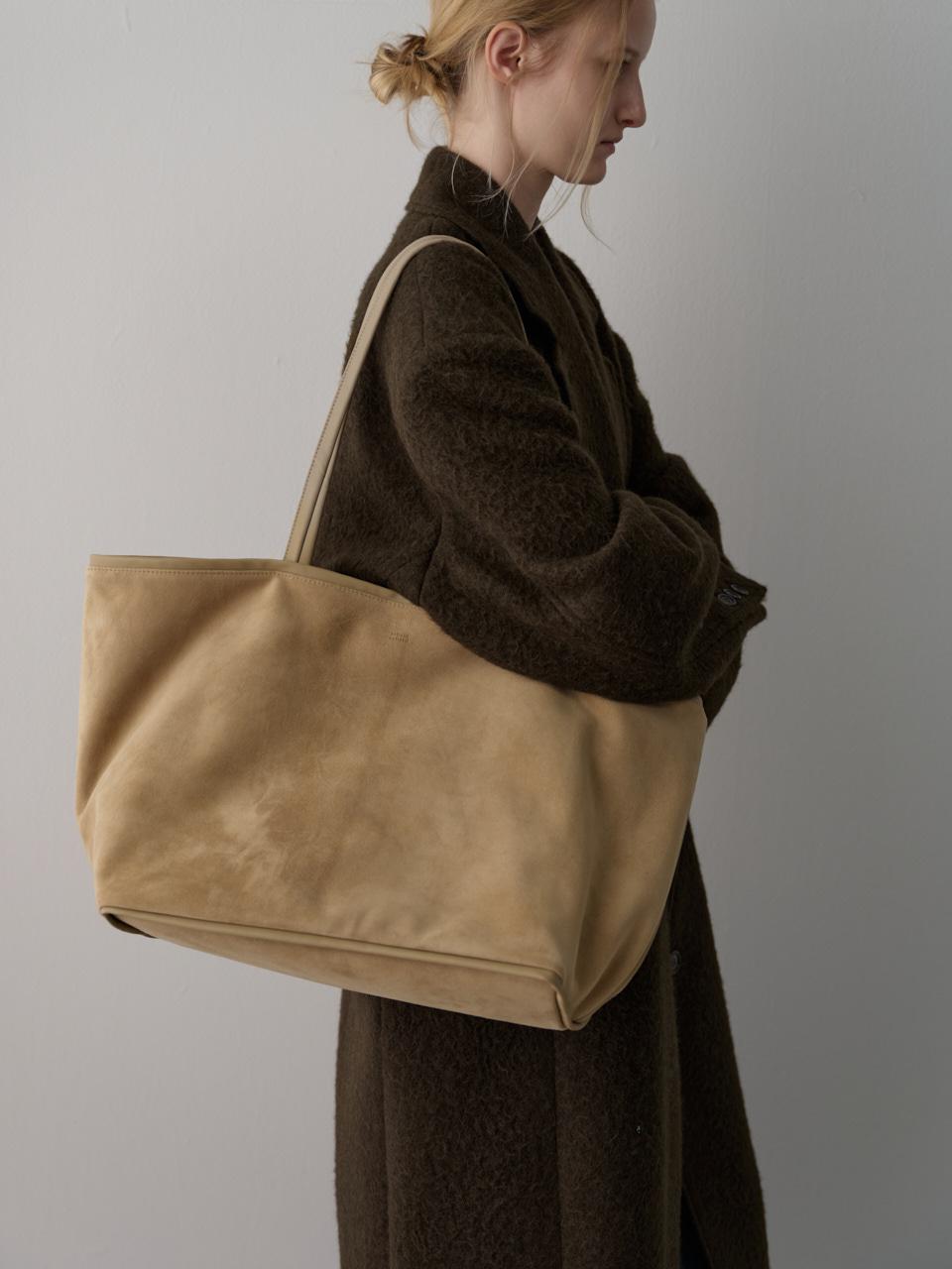 [11/25 예약배송] 브리즈 쇼퍼 스웨이드 백_sand