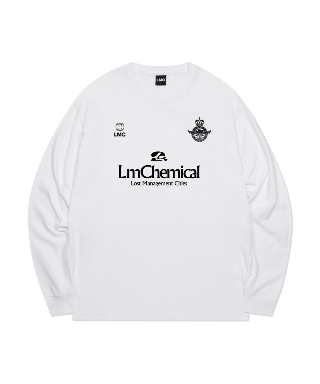 CHEMICAL SOCCER LONG SLV TEE white