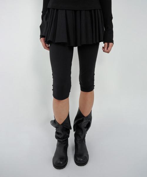 FLARE CAPRI PANTS BLACK