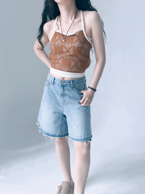 Lace layered bustier