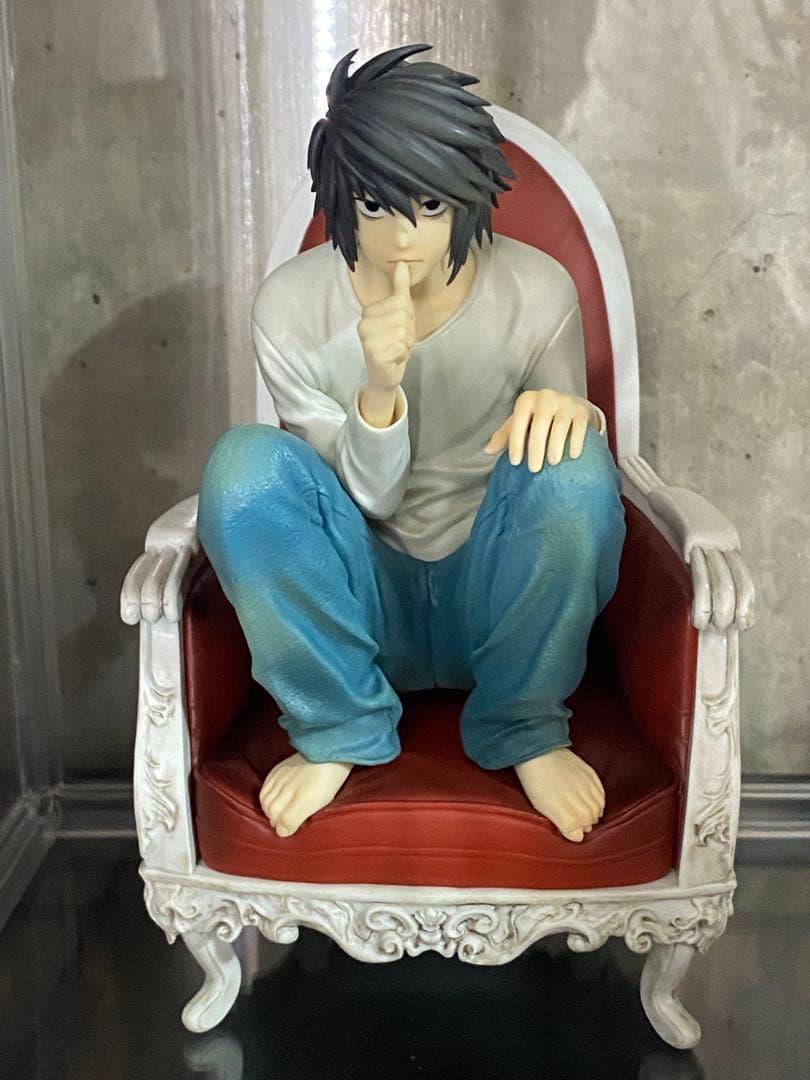 一番くじデスノート　ラストワン賞　L フィギュア　皿付き