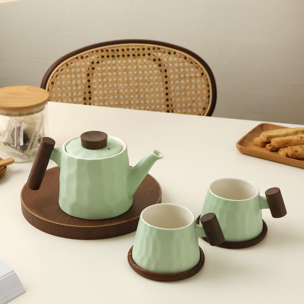 [감각적인 친구 결혼 집들이선물] 티로직 계수나무 포트세트(티포트1개 컵2개) 4종 택1