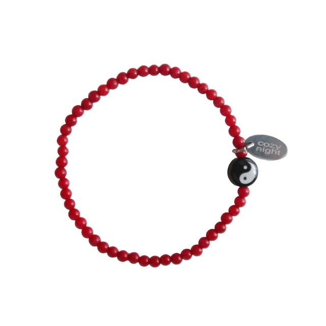 YIN N YANG RED BRACELET