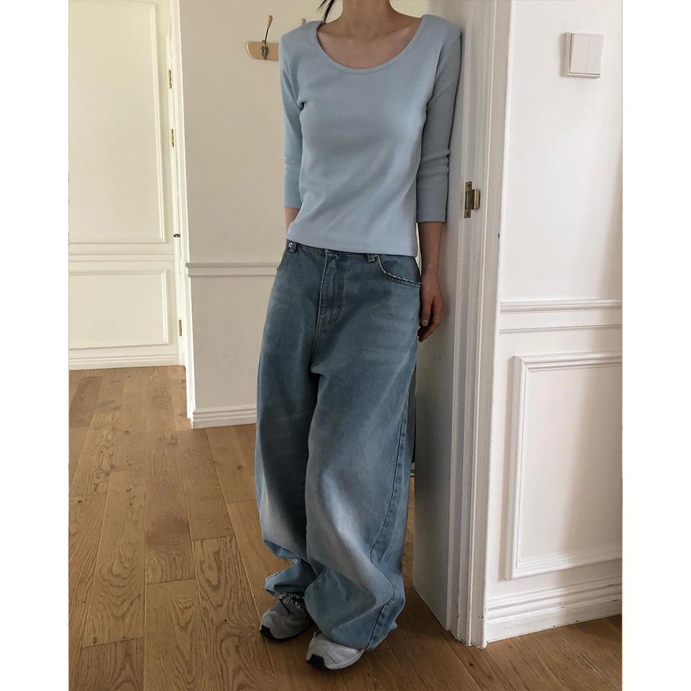 소이 7부 골지 T (5color)