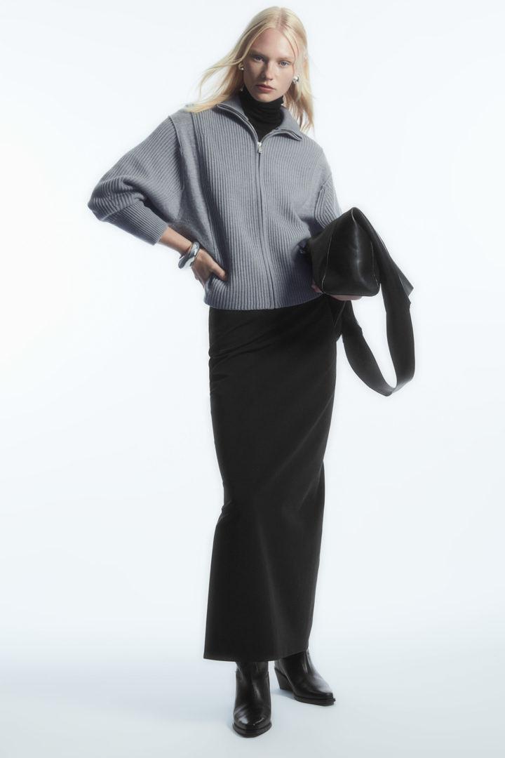 리브드 울 보머 재킷