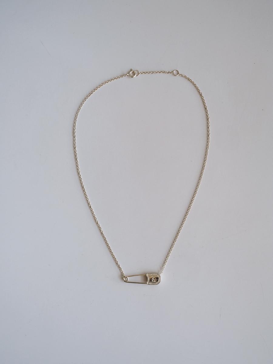 Safety pin necklace(silver)