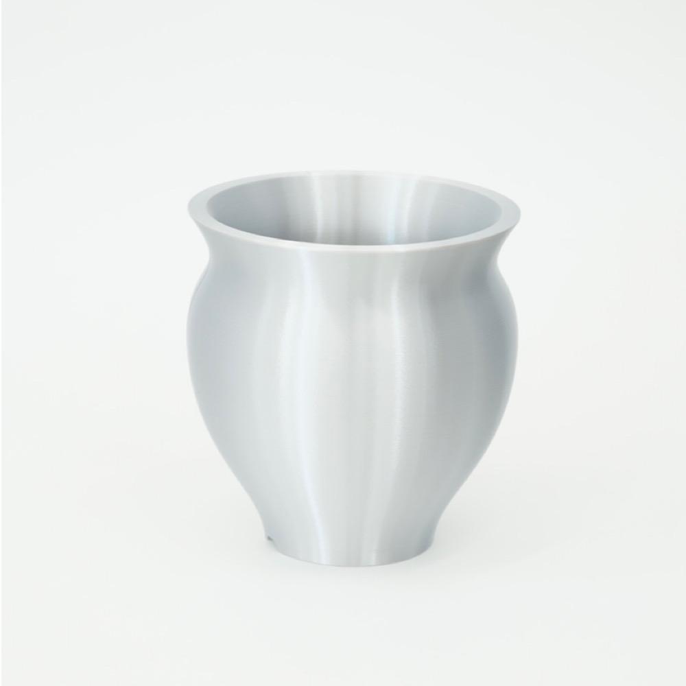Retusa pot 130 - silver