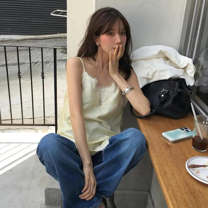 레이스 슬리브리스 블라우스 NEW6SB228_2color