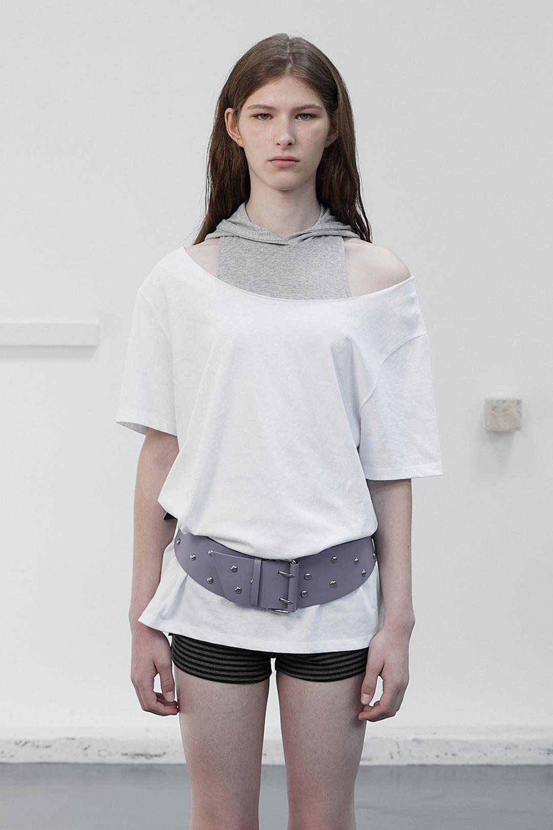 ONE SHOULDER LOOSE TOP / WHITE
