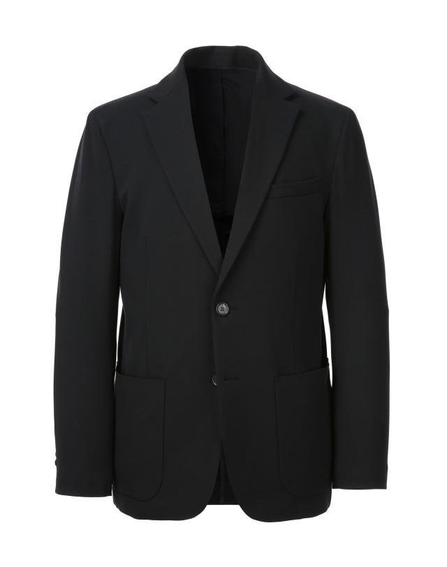 블랙 베이직 울블렌드 셋업 자켓